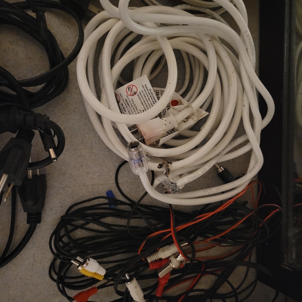 Swann security cameras with all cords to run